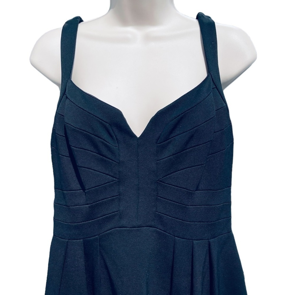 DAVID MEISTER Little Black Cocktail Dress fit and flare size 6 (6875) - Picture 5 of 7